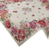 Obrus gobelinowy kwiatowy naturalny 100x100 cm – wprowadzi nastrój