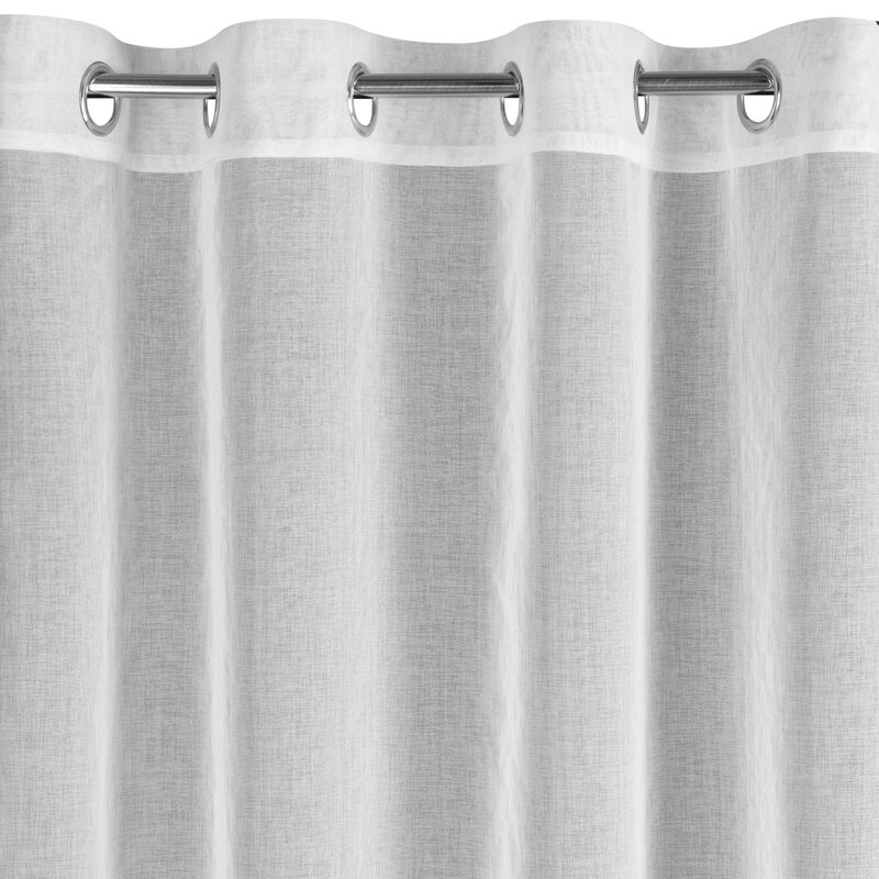 Firana gotowa Tasha biała 140 x 250 cm – rozjaśnia wnętrze