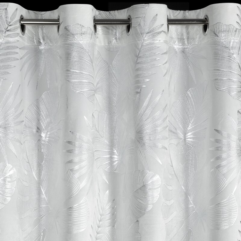 Zasłona gotowa biała 140 x 250 cm – dodaje elegancji