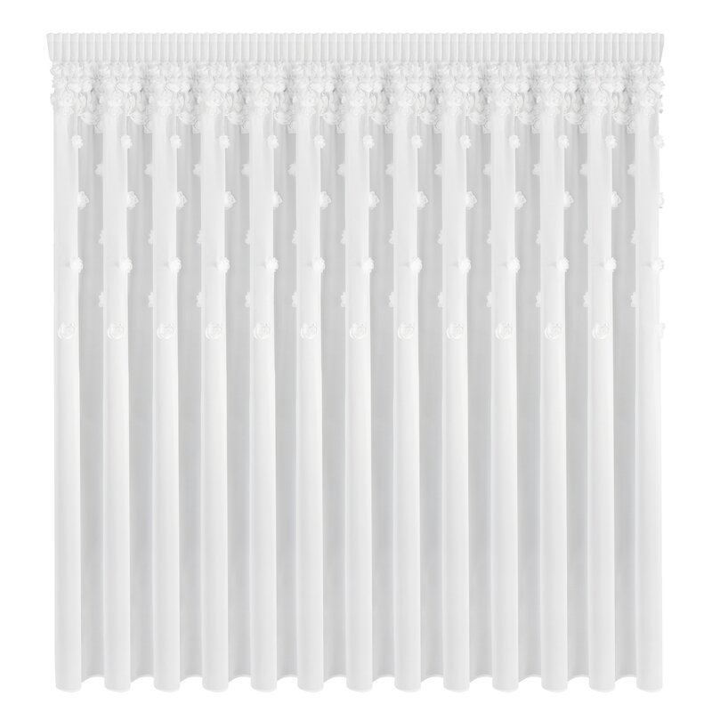 Firana gotowa Diana biała 350 x 270 cm – rozświetla wnętrze
