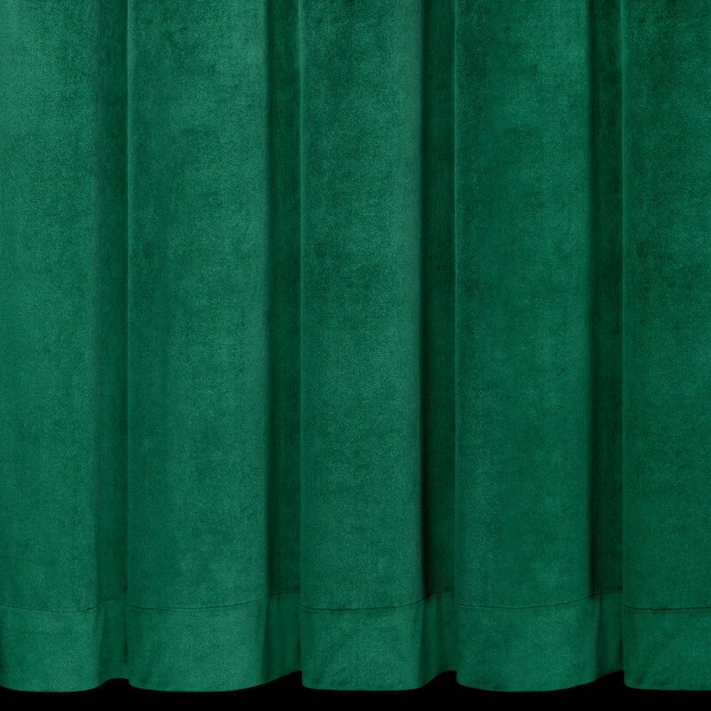 Zasłona gotowa ciemnozielona 140 x 250 cm – zaciemnia pomieszczenie