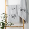 Komplet ręczników haftowany srebrny 56 x 36 x 7 cm – idealny na prezent