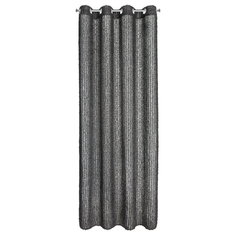 Zasłona gotowa Eva Minge czarna 135 x 250 cm – zaciemnia pomieszczenie