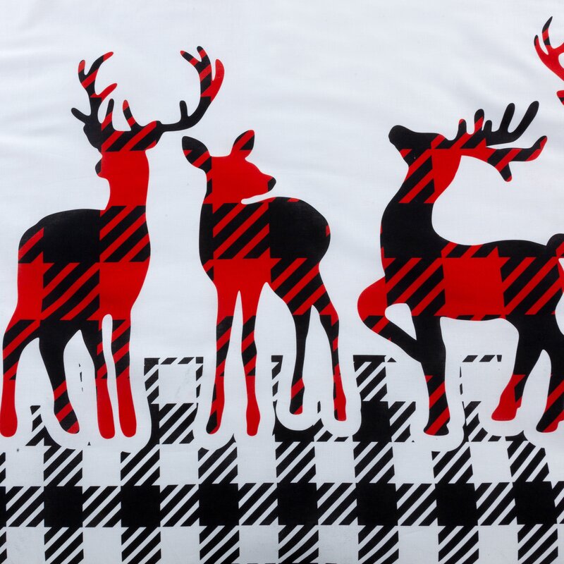 KOMPLET POŚCIELI ŚWIATECZNEJ SANTA/01 140 X 200 CM BIAŁY