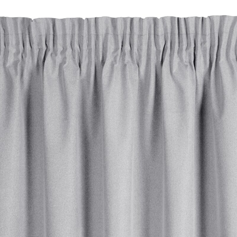 Zasłona gotowa Suzan stalowa 135 x 270 cm – blokuje światło