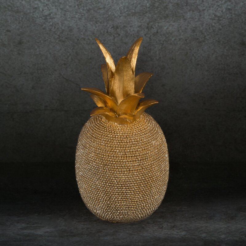 Figurka ceramiczna Eldo złota 11 x 11 x 22 cm – doda blasku wnętrzu
