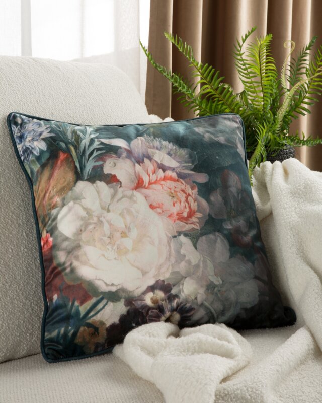 Poszewka Velvet kremowa 45 x 45 cm – wprowadzi przytulność