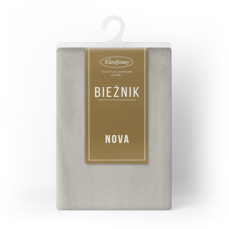 Obrus gładki Melinda srebrny 40 x 140 cm – doda blasku stołowi