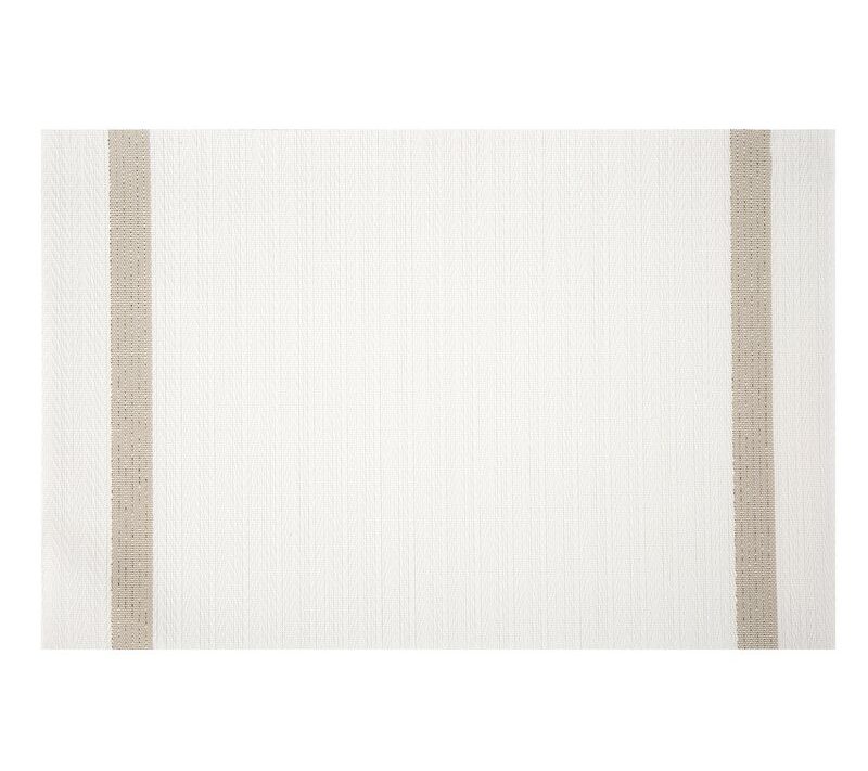 Podkładka strukturalna Ruby biała 45 x 30 cm – chroni blat stołu