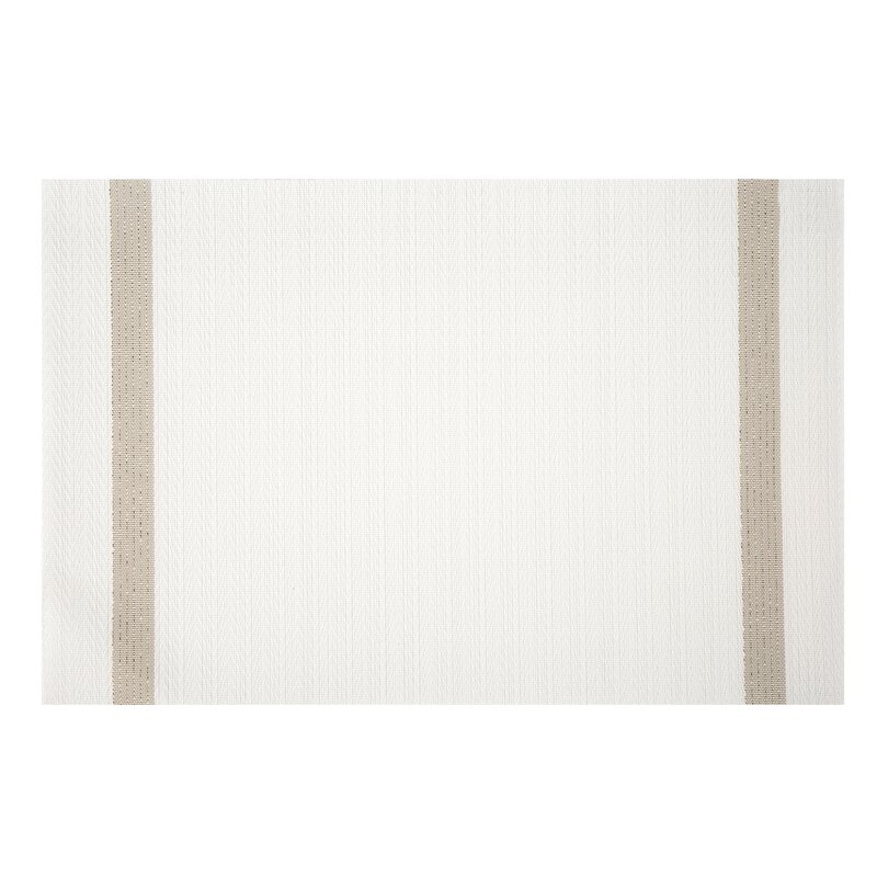 Podkładka strukturalna Ruby biała 45 x 30 cm – chroni blat stołu