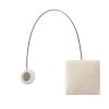 Upinacz dekoracyjny z magnesem srebrny 6 x 14 cm – subtelna ozdoba