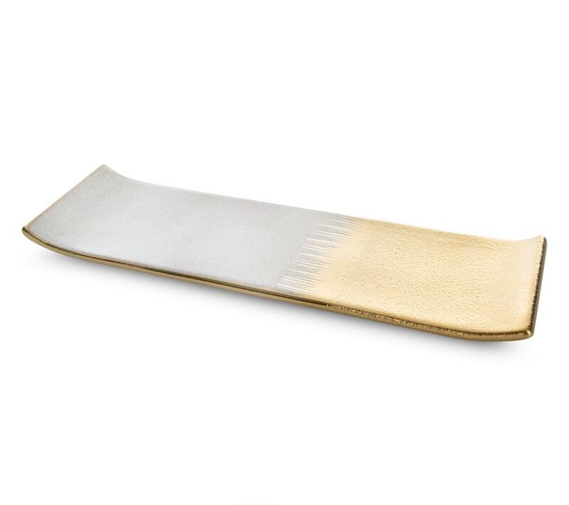 Patera ceramiczna MAX kremowa 39 X 12 X 3 CM – dwubarwna, stylowa