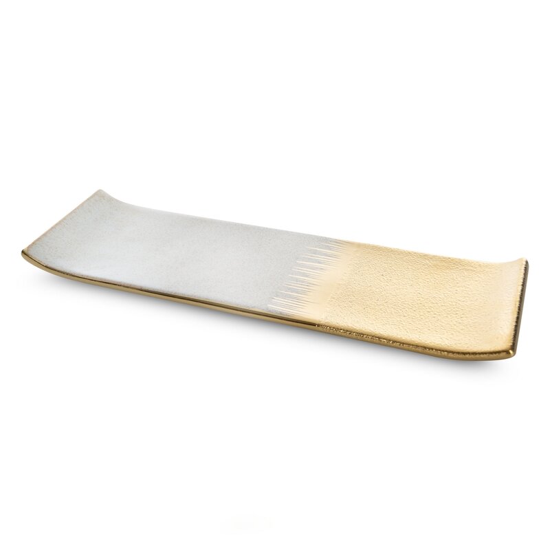 Patera ceramiczna MAX kremowa 39 X 12 X 3 CM – dwubarwna, stylowa