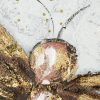 Obraz ręcznie malowany Ważki popielaty 60 X 120 CM – wniesie harmonię i spokój