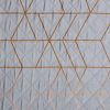 Narzuta D91 GEO 02 stalowa 200 X 220 CM – miękka mikrofibra