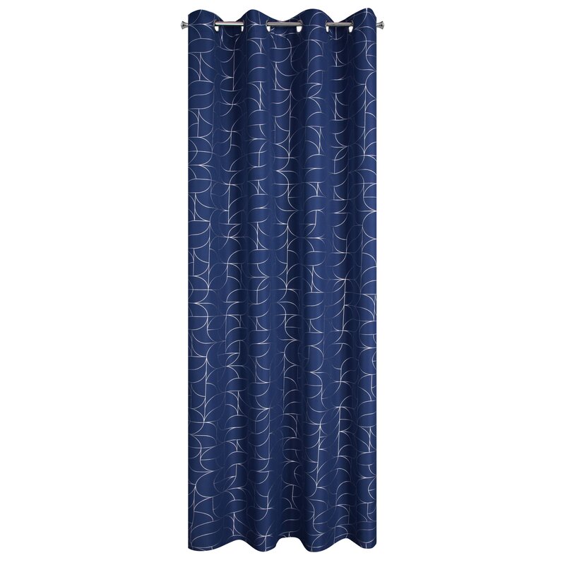 Zasłona gotowa Evi granatowa 140 x 250 cm – zaciemnia pomieszczenie