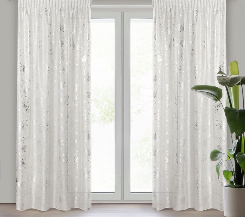 Firana gotowa Feza biała 140 x 300 cm – rozświetla wnętrze
