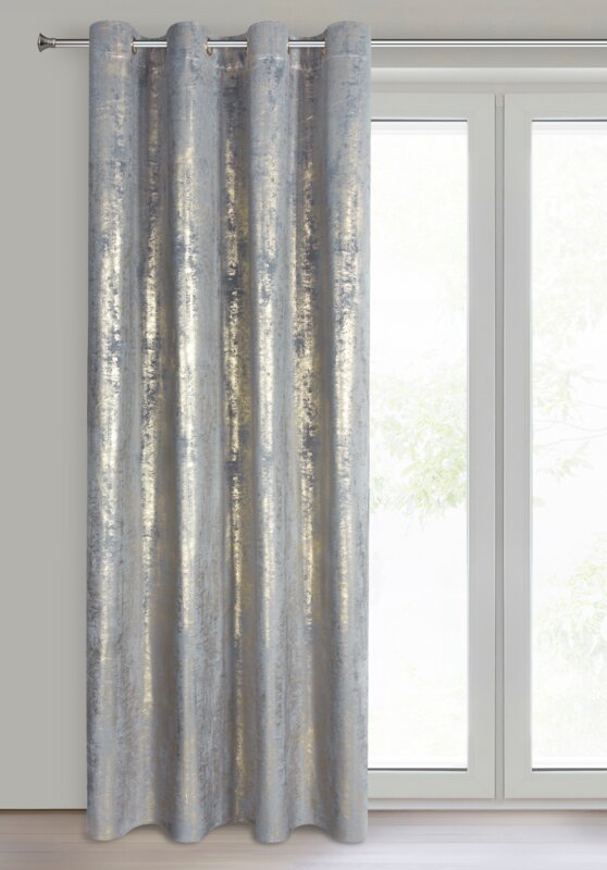 Zasłona gotowa Renia srebrna 140 x 250 cm – wprowadza blask