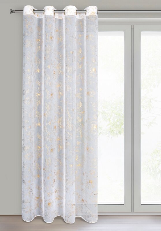 Zasłona gotowa Belle biała 140 x 250 cm – dodaje blasku wnętrzu