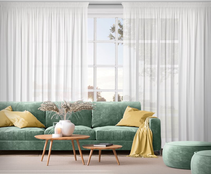 Firana gotowa Debra biała 300 X 270 cm – lekko filtruje światło