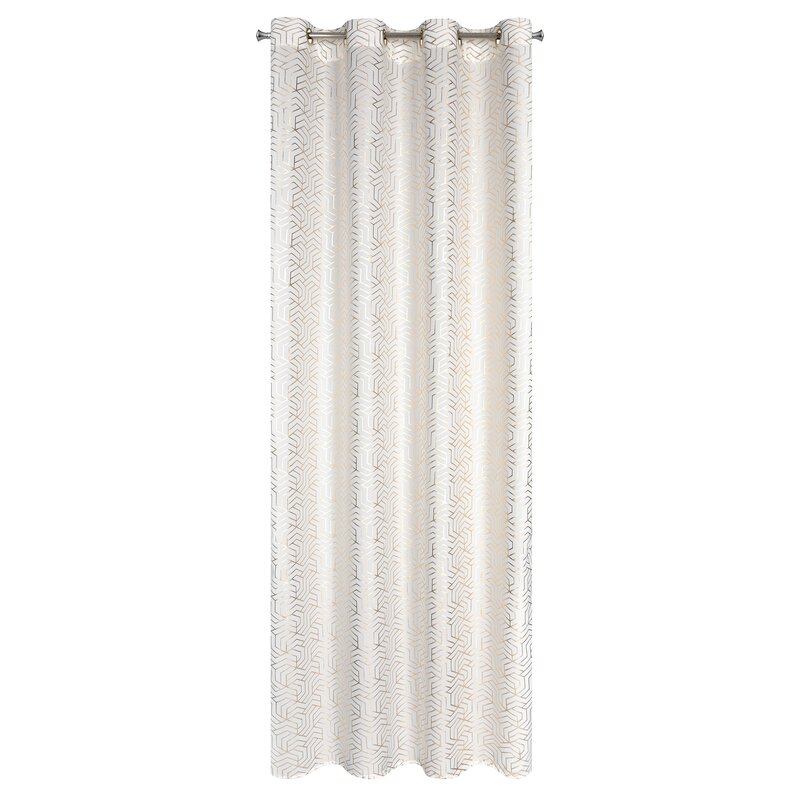 Zasłona gotowa SEMI biała 140 X 250 CM – pięknie filtrująca światło