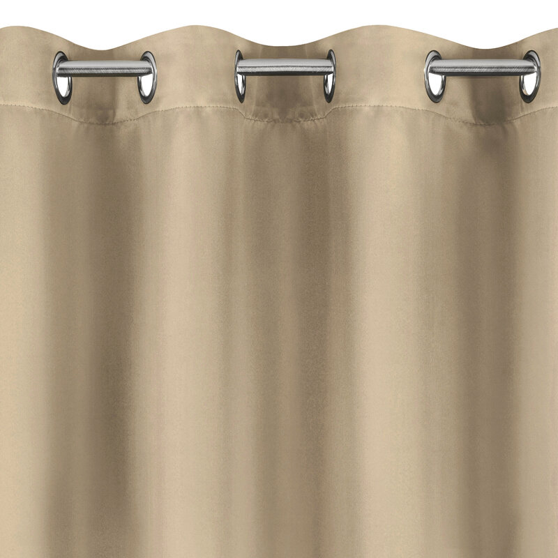 Zasłona gotowa Nerisa beżowa 140 x 250 cm – zaciemnia pomieszczenie