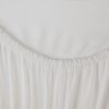Prześcieradło jersey jasnokremowe 90 x 200 x 25 cm – idealne na noc