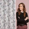 Zasłona gotowa Frida naturalna 140 x 260 cm – subtelny kwiatowy wzór