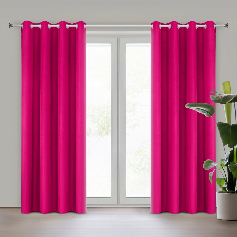 Zasłona gotowa Rita amarantowa 140 X 250 cm – energetyczny kolor