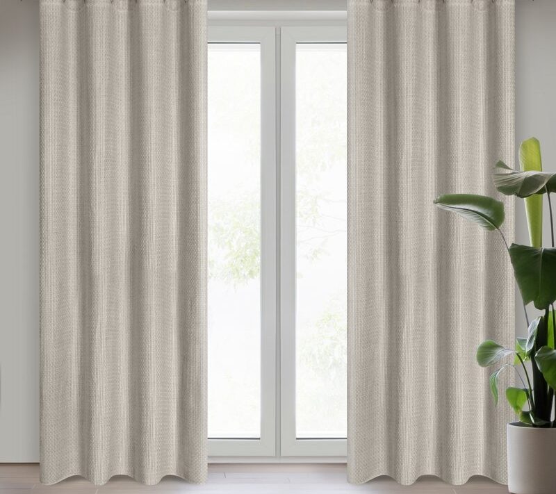 Zasłona gotowa Madison beżowa 140 x 250 cm – dodaje ciepła wnętrzu