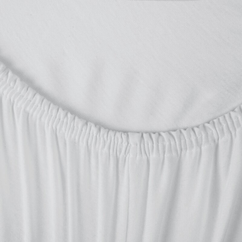 Prześcieradło jersey białe 240 x 220 x 30 cm – miękkie i oddychające