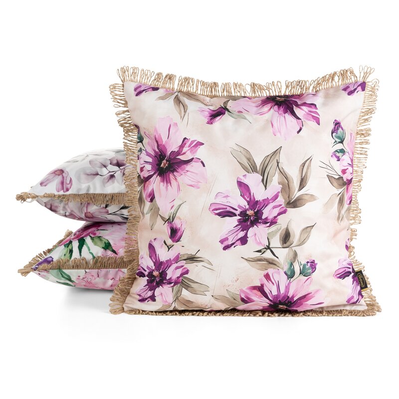 Poszewka Garden kremowa 45 x 45 cm – idealna na taras