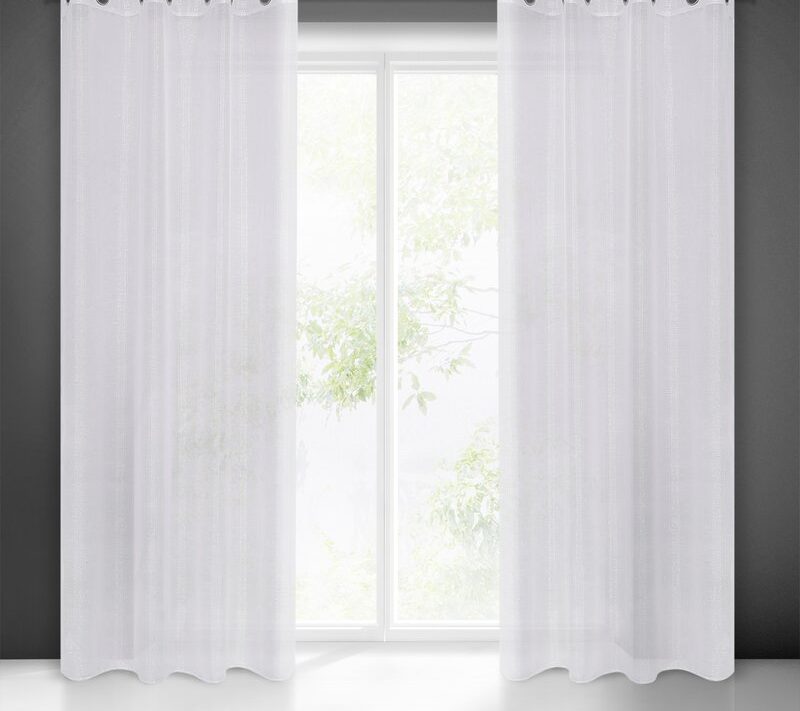 Firana gotowa Emma biała 140 x 250 cm – rozświetla wnętrze