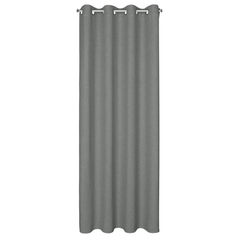 Zasłona gotowa Lidia szara 140 x 250 cm – zaciemniająca i stylowa