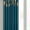 ZASŁONA GOTOWA HARMONY 140 X 250 CM CIEMNOTURKUSOWY
