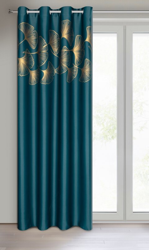 ZASŁONA GOTOWA HARMONY 140 X 250 CM CIEMNOTURKUSOWY