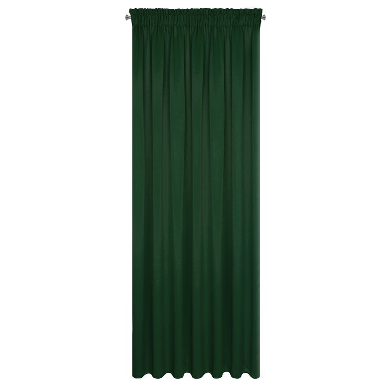 Zasłona gotowa Logan ciemnozielona 135 x 270 cm – zaciemniająca sypialnię