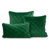 Poszewka velvet ciemnozielona 45 x 45 cm – doda przytulności