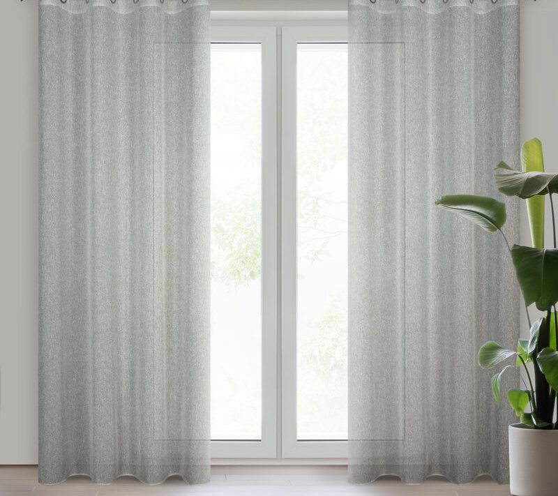 Zasłona gotowa Kendal popielata 140 x 250 cm – rozprasza światło