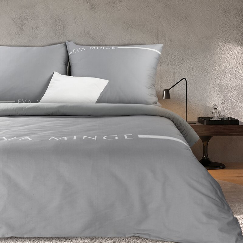 Pościel Ewa Minge Silk 6 srebrna 220 X 200 cm – miękka w dotyku