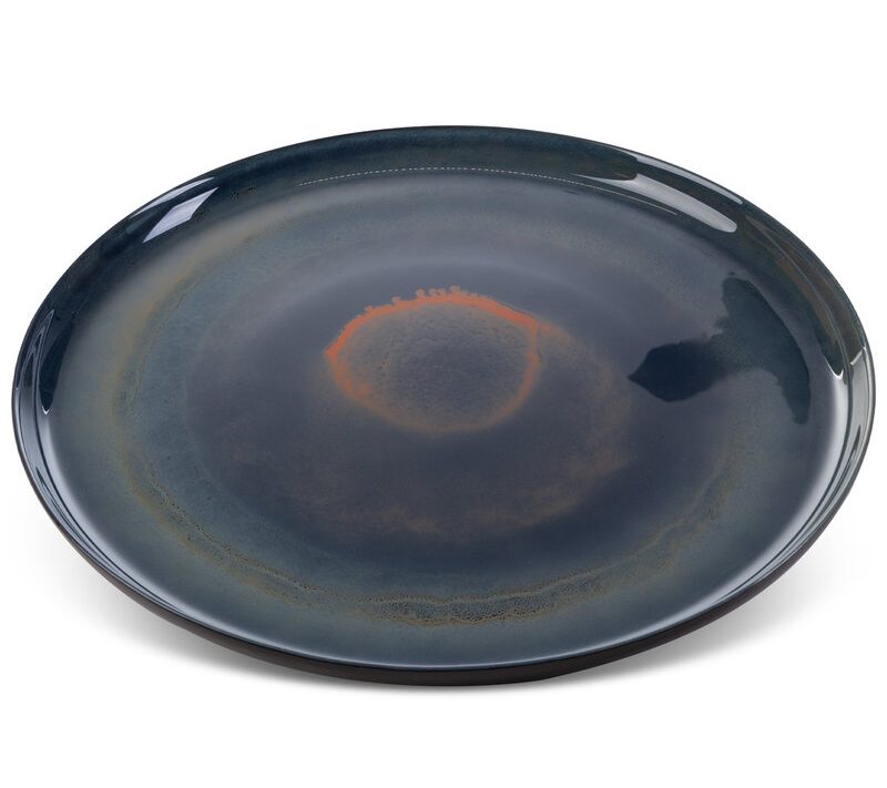 Patera szklana Eva zielona 33 x 2 cm – elegancka dekoracja stołu