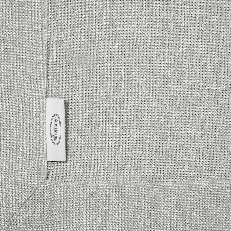 Obrus błyszczący srebrny 145 x 300 cm – doda blasku wnętrzu
