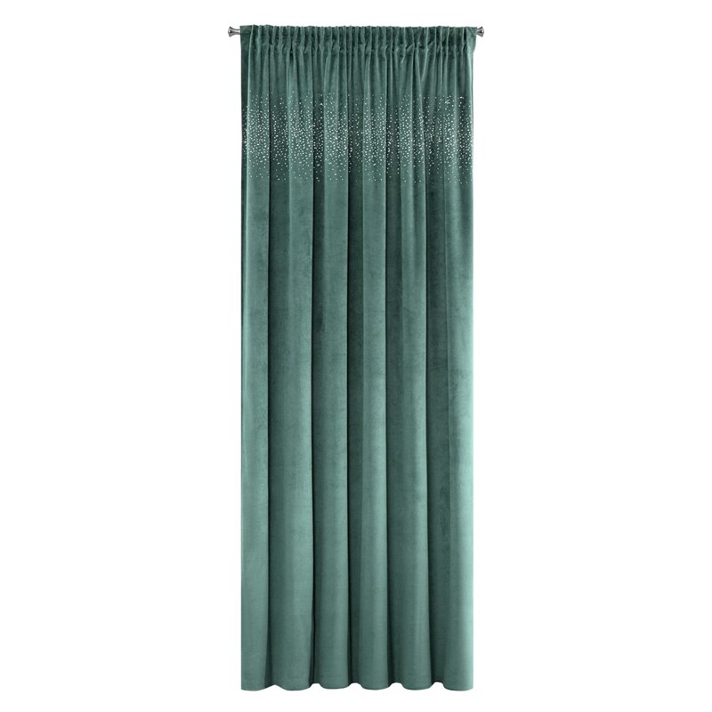 Zasłona gotowa Aurora ciemnoturkusowa 140 x 270 cm – zaciemniająca i stylowa