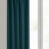 Zasłona gotowa Logan petrol 135 x 270 cm – zaciemnia pomieszczenie