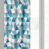 Zasłona gotowa ADINA biała 140 X 250 cm – z geometrycznym wzorem