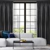 Zasłona gotowa Aggie czarna 140 X 270 CM – miękka i elegancka