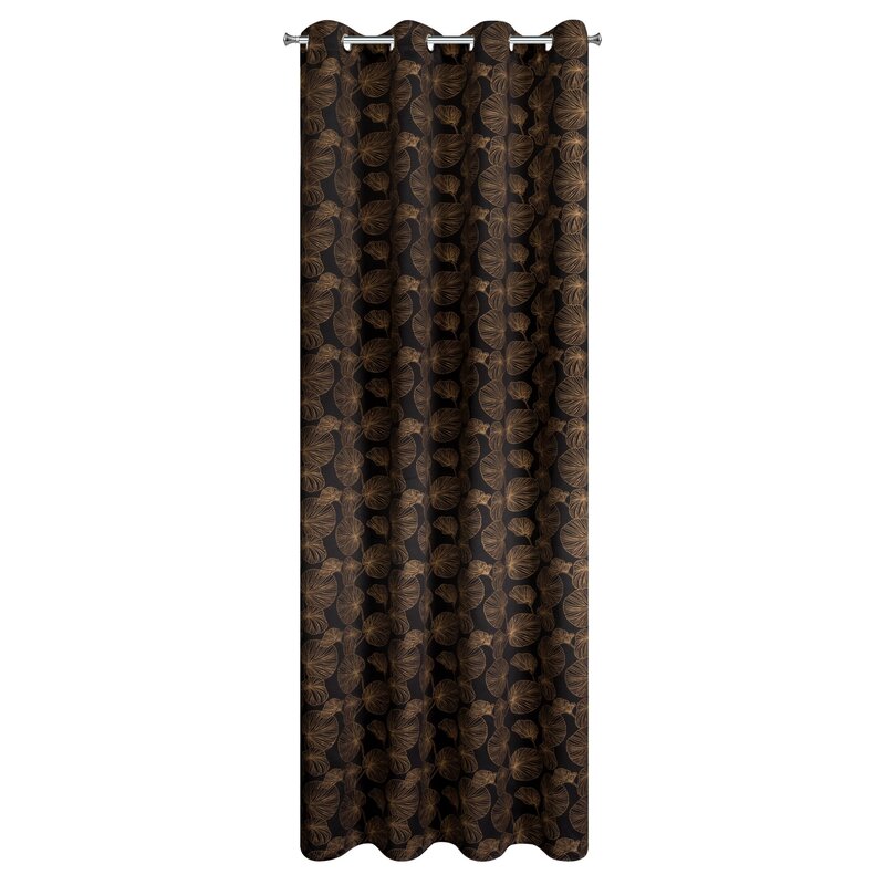 Zasłona gotowa Marigold czarna 140 x 250 cm – zaciemniająca
