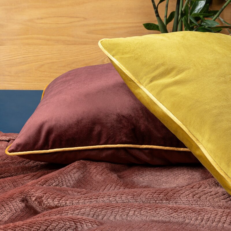 POSZEWKA VELVET 56 45 X 45 CM JASNOPOPIELATY