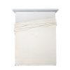 Koc flano Cindy5 kremowy 170 x 210 cm – otuli ciepłem
