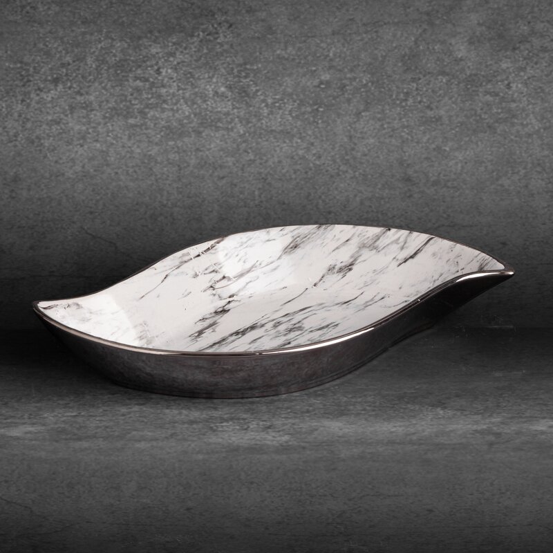 Patera ceramiczna Sana biała 31 x 17 x 5 cm – idealna na przekąski